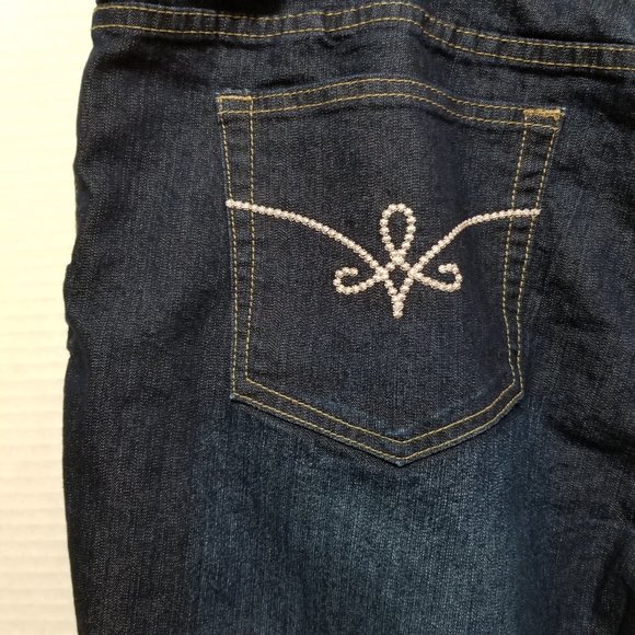 House Of Freedom jeans 22T 22 Tall denim embroidered back pockets plus size - Picture 9 of 14